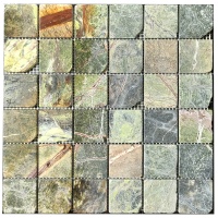 Мозаїка з мармуру Матова МКР-3СВА (47x47) Bidasar Green
