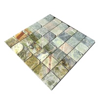 Мозаїка з мармуру Матова МКР-3СВА (47x47) Bidasar Green