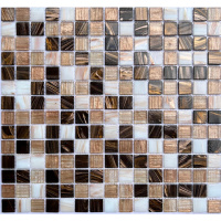 Мозаика стеклянная V-MOS FE070 Luminis Brown Mozaico de Lux
