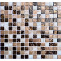 Мозаика стеклянная V-MOS FE070 Luminis Brown Mozaico de Lux