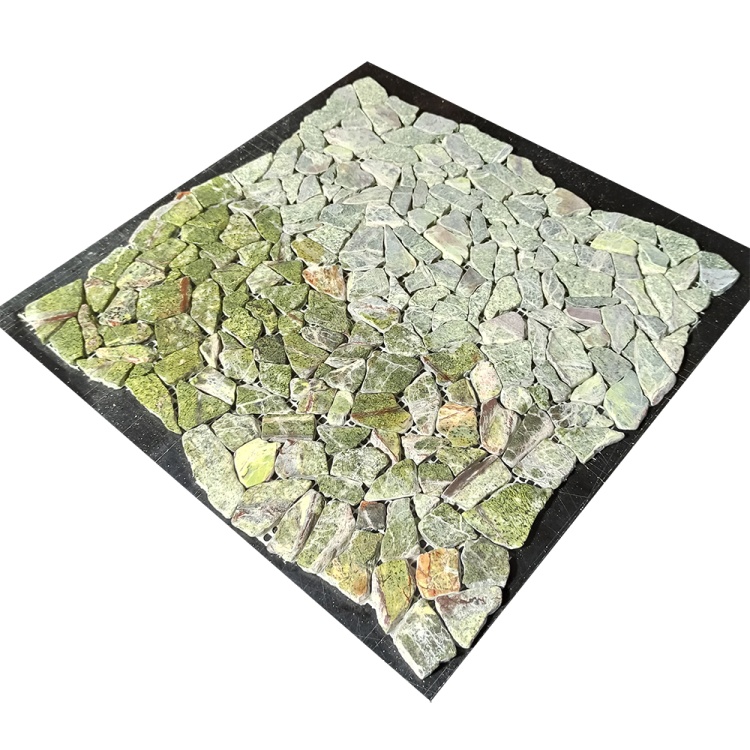 Мозаїка з мармуру Матова МКР-ХСВ (хаотична) Bidasar Green