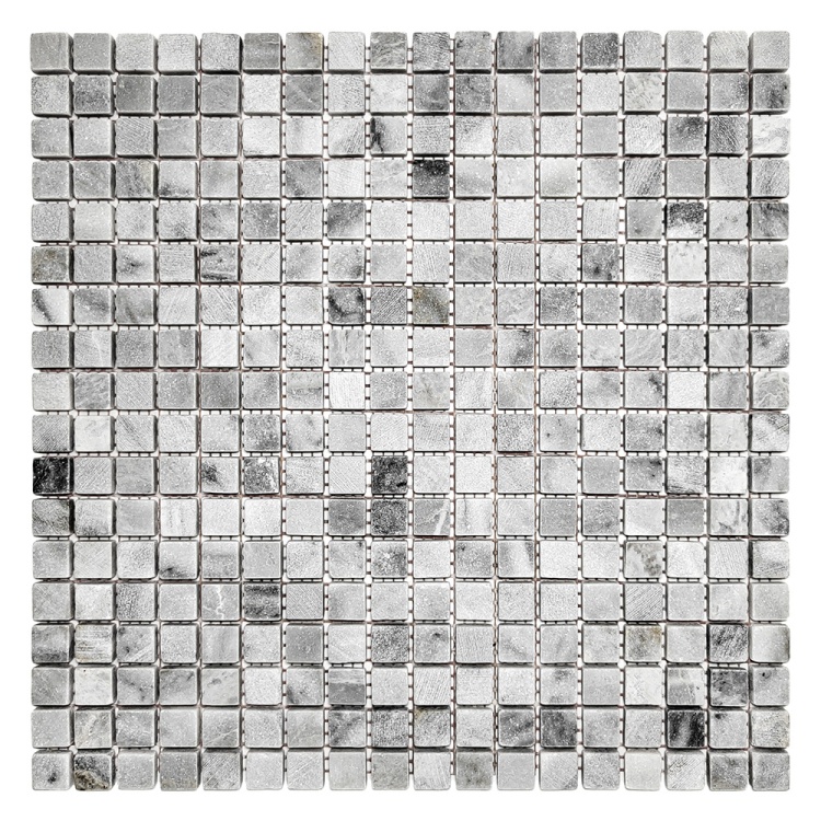 Мозаика из мрамора Матовая МКР-4СВ (15x15) Grey Mix