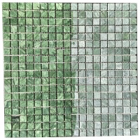 Мозаїка з мармуру Матова МКР-4СВ (15x15) Verde Guatemala
