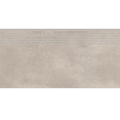 Сходинка з керамограніту City Squares Light Grey Steptread сіра 8x598x298 мм