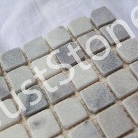 Мозаика из мрамора Матовая МКР-2СВА (23x23) White Mix