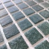 Мозаїка зі скла AquaMo PW25212 Dark Green 25x25x4 (317x317) мм глянцева на сітці