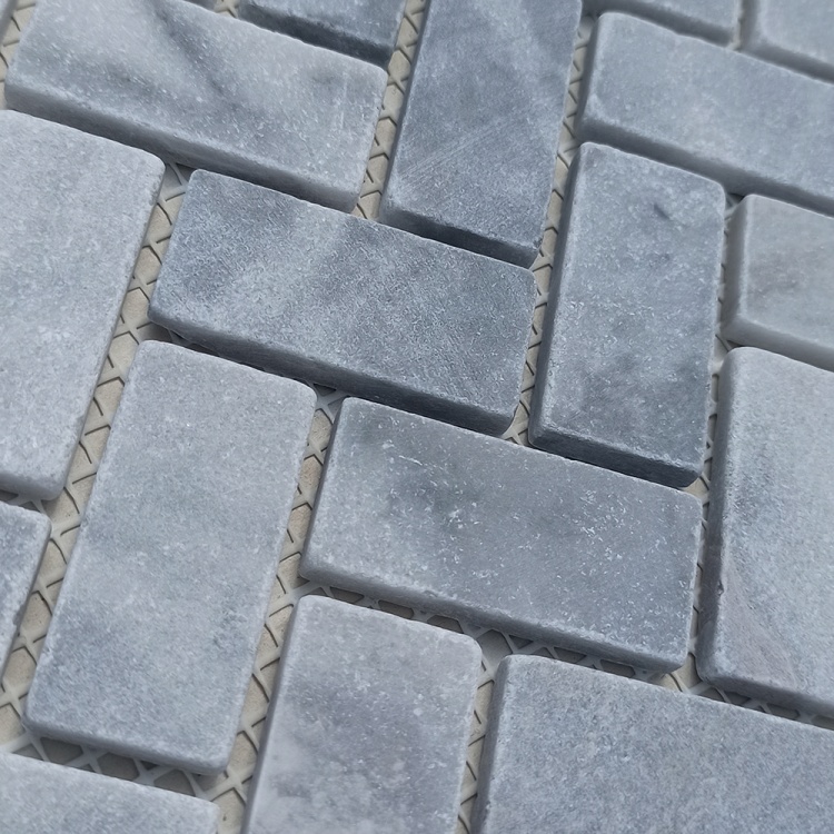 Мозаїка з мармуру Матова МКР-5СВ (47x23) Grey Mix