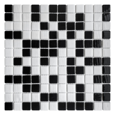 Мозаїка зі скла AquaMo MX25-1/05/09 Random 25x25x4 (317x317) мм глянцева на сітці