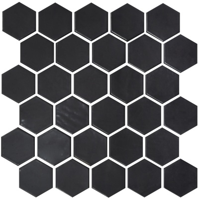 Мозаика керамическая Kotto Ceramica HEXAGON H 6021 Black Mat  295 х 295 х 9
