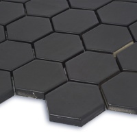 Мозаика керамическая Kotto Ceramica HEXAGON H 6021 Black Mat  295 х 295 х 9