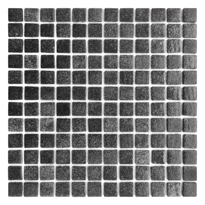 Мозаика из стекла AquaMo PW25209 Black 25x25x4 (317x317) мм глянцевая на сетке
