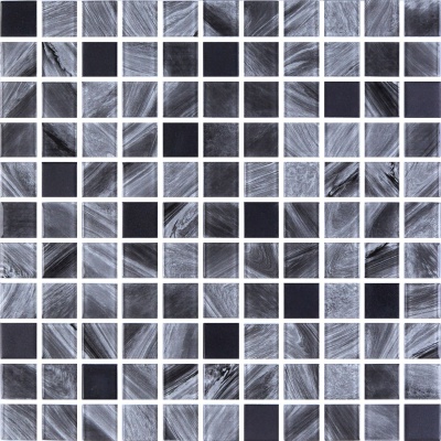 Мозаика стеклянная Kotto Ceramica GMP 0425005 С2 print 3/Black mat   300 x 300 х 4    ( 25 х 25 )