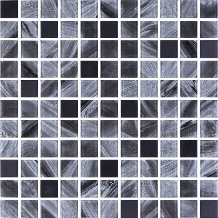Мозаика стеклянная Kotto Ceramica GMP 0425005 С2 print 3/Black mat   300 x 300 х 4    ( 25 х 25 )