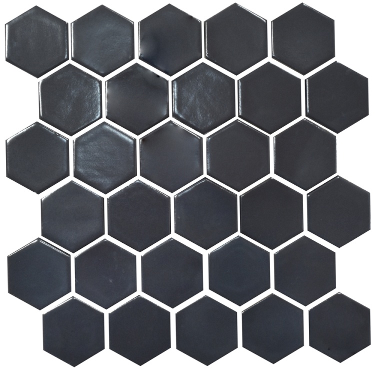 Мозаика керамическая Kotto Ceramica HEXAGON H 6022 Grafit Black  295 х 295 х 9