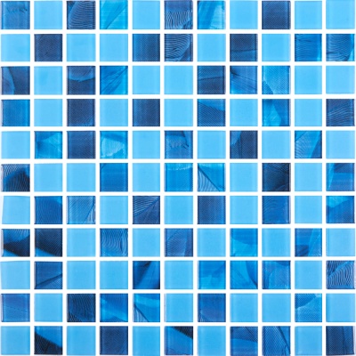 Мозаика стеклянная Kotto Ceramica GMP 0425017 С2 print 19/blue D mat  300 x 300 х 4    ( 25 х 25 )