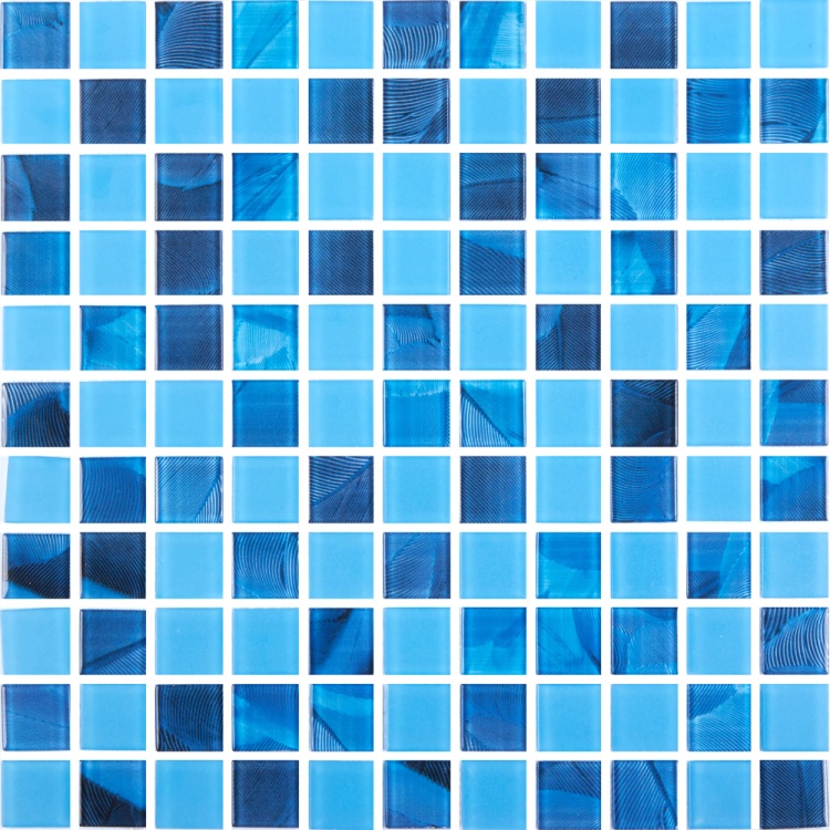 Мозаика стеклянная Kotto Ceramica GMP 0425017 С2 print 19/blue D mat  300 x 300 х 4    ( 25 х 25 )