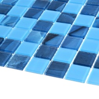 Мозаика стеклянная Kotto Ceramica GMP 0425017 С2 print 19/blue D mat  300 x 300 х 4    ( 25 х 25 )