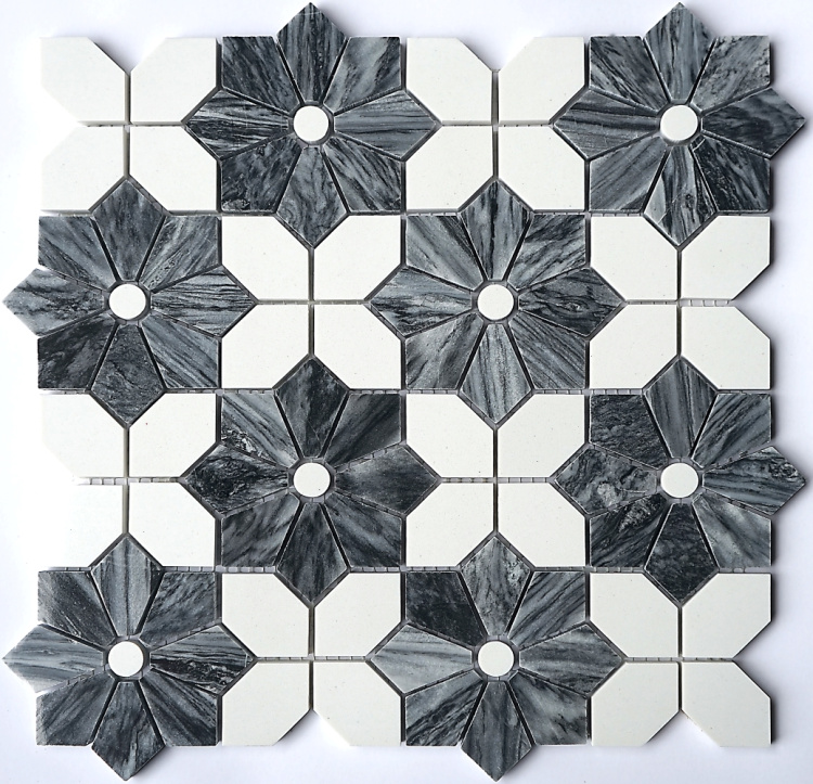 Мозаика мраморная CL-MOS CCLAYRK25003 Mozaico de Lux