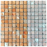 Мозаїка з мармуру Матова МКР-2СВА (23x23) Terracotta Mix