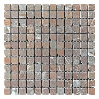 Мозаїка з мармуру Матова МКР-2СВА (23x23) Terracotta Mix
