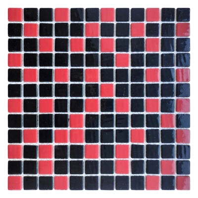Мозаїка зі скла AquaMo MX25-1/09/21 Random 25x25x4 (317x317) мм глянцева на сітці