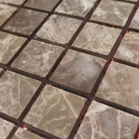 Мозаїка з мармуру Матова МКР-2СН (23x23) Emperador Light