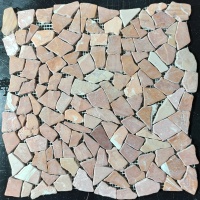 Мозаїка з мармуру Матова МКР-ХСВ (хаотична) Terracotta Mix