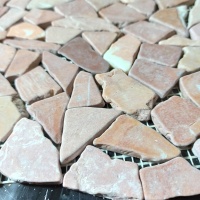 Мозаїка з мармуру Матова МКР-ХСВ (хаотична) Terracotta Mix