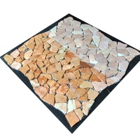 Мозаїка з мармуру Матова МКР-ХСВ (хаотична) Terracotta Mix