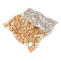 Мозаїка з мармуру Матова МКР-ХСВ (хаотична) Terracotta Mix