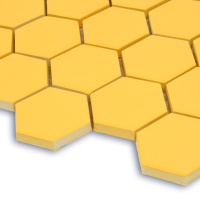 Мозаика керамическая Kotto Ceramica HEXAGON H 6025 Dark Yellow  295 х 295 х 9