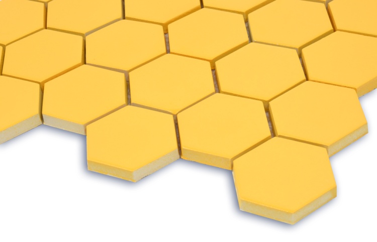 Мозаика керамическая Kotto Ceramica HEXAGON H 6025 Dark Yellow  295 х 295 х 9
