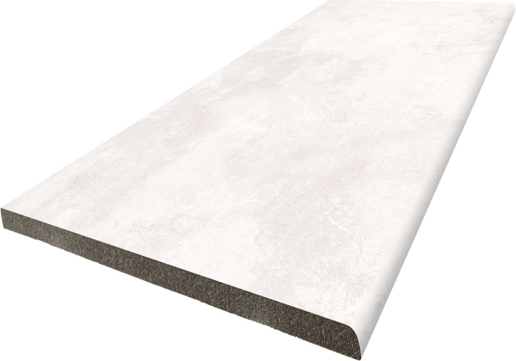 Сходинка з керамограніту Multistep Stone/Ain Blanco біла (14x1200x330 мм)