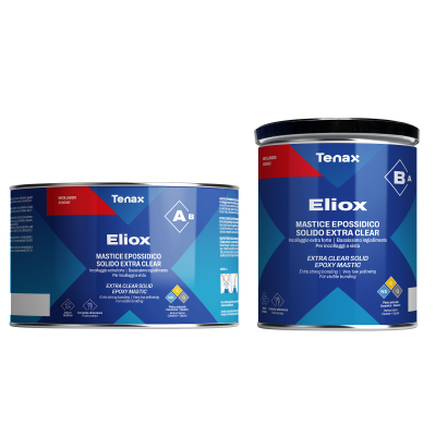 Суперпрозрачный эпоксидный клей ELIOX для камня (1,5 + 0,750 л) Tenax