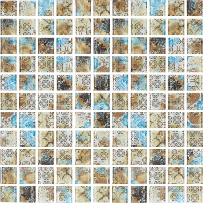 Мозаика стеклянная Kotto Ceramica GMP 0425028 С print 34  300 x 300 х 4    ( 25 х 25 )