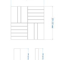 Мозаика керамическая Kotto Ceramica Kit Kat K 6010 Forestgreen  252x300х9 (23х124)