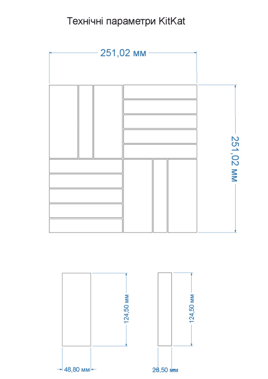 Мозаика керамическая Kotto Ceramica Kit Kat K 6010 Forestgreen  252x300х9 (23х124)