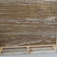 Travertine Ivy Brown VC, Сляб травертину (сляб) 20мм