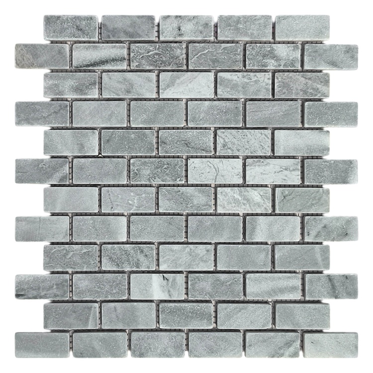 Мозаика из мрамора Матовая МКР-11СВ (47x23) Grey Mix