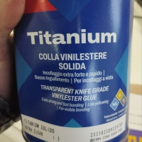 Клей вінілефірний Tenax Titanium extra clear екстра-прозорий 1 л, густий жаростійкий для каменю, кераміки