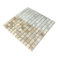 Мозаика из мрамора Матовая МКР-2СВ (23x23) Emperador Light G
