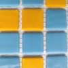 Мозаика из стекла AquaMo MX25-1/02/11 25x25x4 (317x317) мм глянцевая на сетке