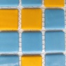 Мозаика из стекла AquaMo MX25-1/02/11 25x25x4 (317x317) мм глянцевая на сетке