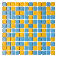 Мозаїка зі скла AquaMo MX25-1/02/11 25x25x4 (317x317) мм глянцева на сітці