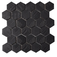 Мозаика керамическая Kotto Ceramica HEXAGON HST 6021 Black Mat 295х295х9