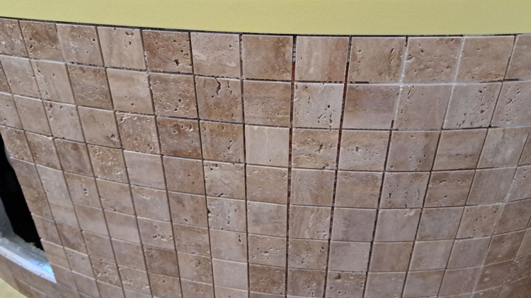 Мозаїка з травертину Полірована МКР-3П (47x47) Travertine Classic