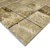 Мозаїка з травертину Полірована МКР-3П (47x47) Travertine Classic