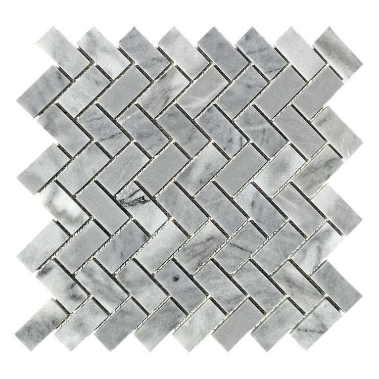 Мозаика из мрамора Полированная МКР-5П (47x23) Grey Mix