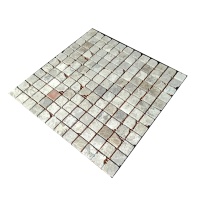 Мозаика из мрамора Матовая МКР-2СВА (23x23) Emperador Light G