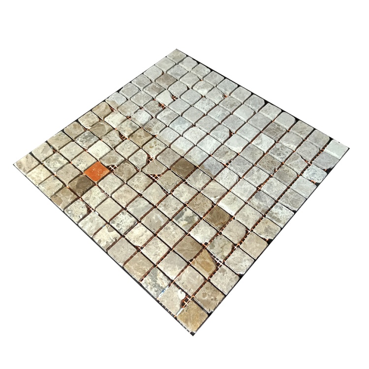Мозаїка з мармуру Матова МКР-2СВА (23x23) Emperador Light G